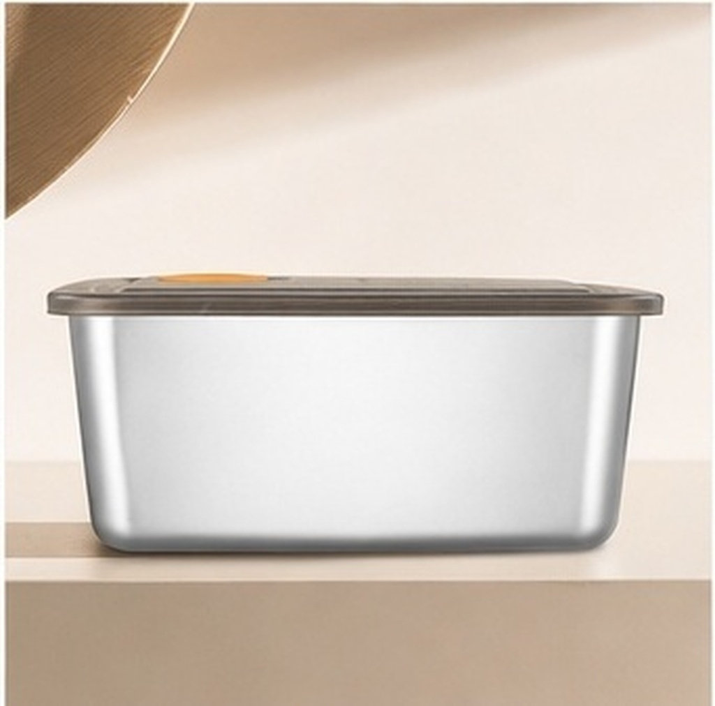 Food Storage Meals - กล่องเก็บอาหารสแตนเลสขนาดเล็กกะทัดรัด ใช้ซ้ำได้ ปิดผนึกแน่น รักษาความสดใหม่ สำหรับเก็บขนมและเตรียมอาหาร