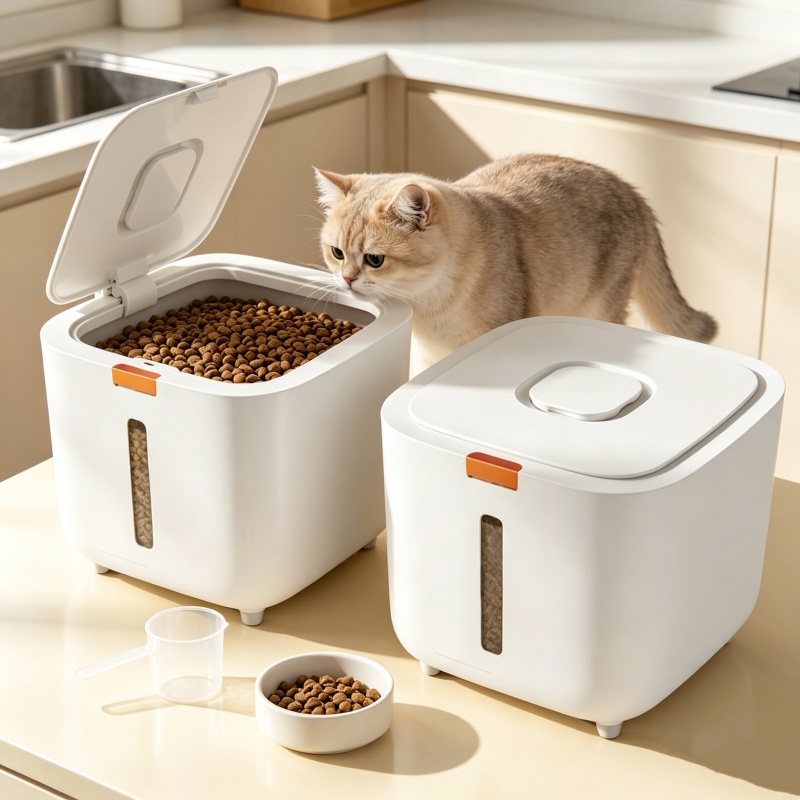 กล่องเก็บอาหารสัตว์เลี้ยง 5/7  - Food Storage With Dividers บทวิจารณ์และราคา