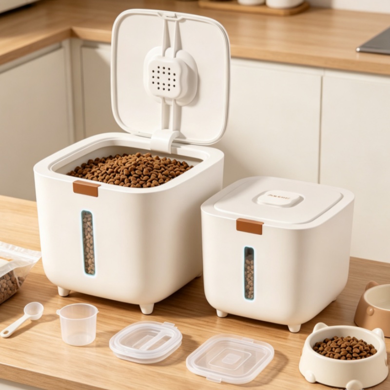 กล่องเก็บอาหารสัตว์เลี้ยง 5/7  - Food Storage With Dividers บทวิจารณ์และราคา