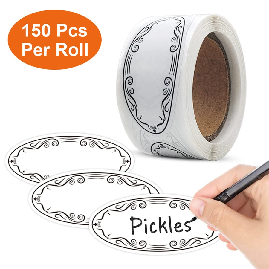 150 ชิ้น สติกเกอร์เปล่าสำหรับต - Food Storage Labels บทวิจารณ์และราคา