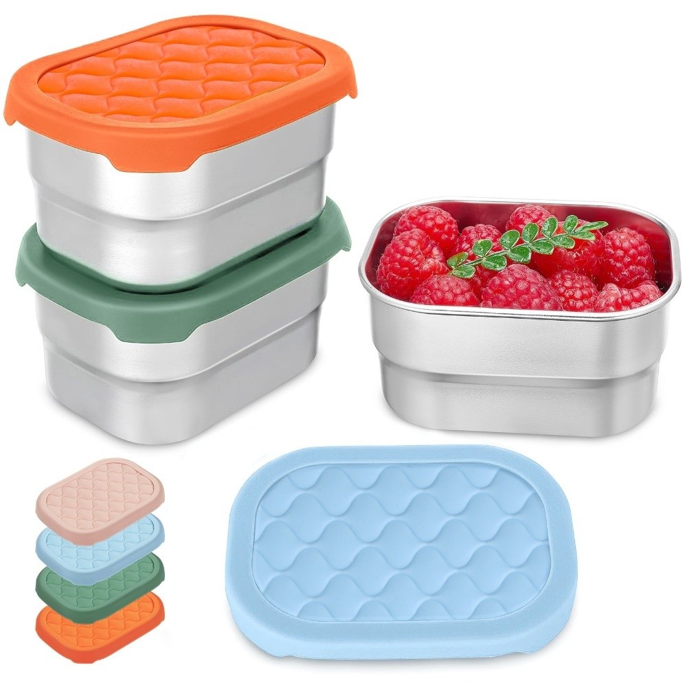 ใหม่ภาชนะบรรจุอาหารสแตนเลสซ้อน - Food Storage Oven Safe บทวิจารณ์และราคา