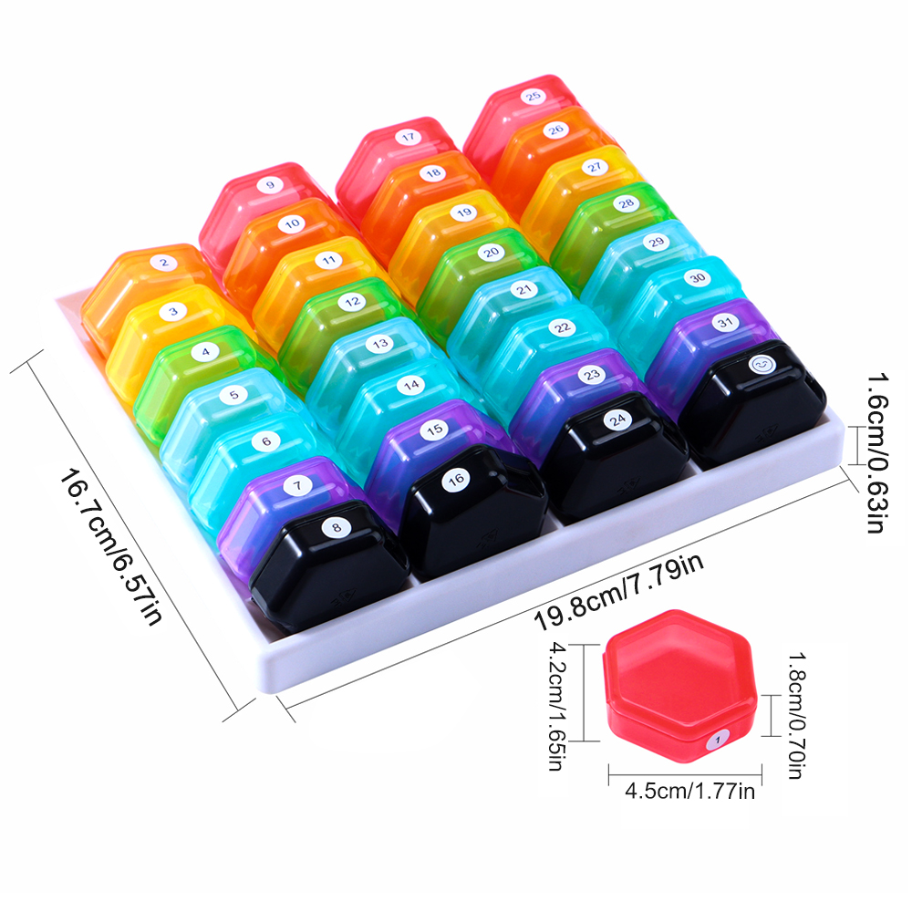 กล่องใส่ยาประจำเดือน 31 วัน พร - Food Storage With Dividers บทวิจารณ์และราคา
