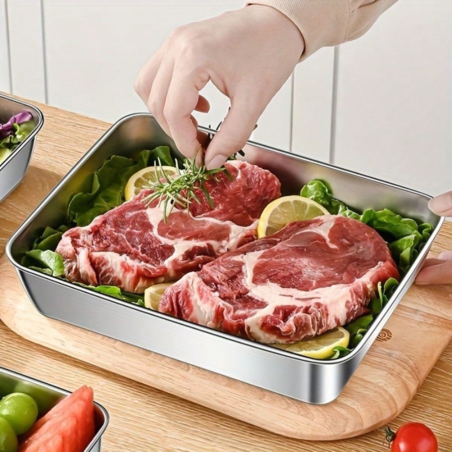 ชุดกล่องเก็บอาหารสแตนเลสสตีลคุ - Food Storage Oven Safe บทวิจารณ์และราคา