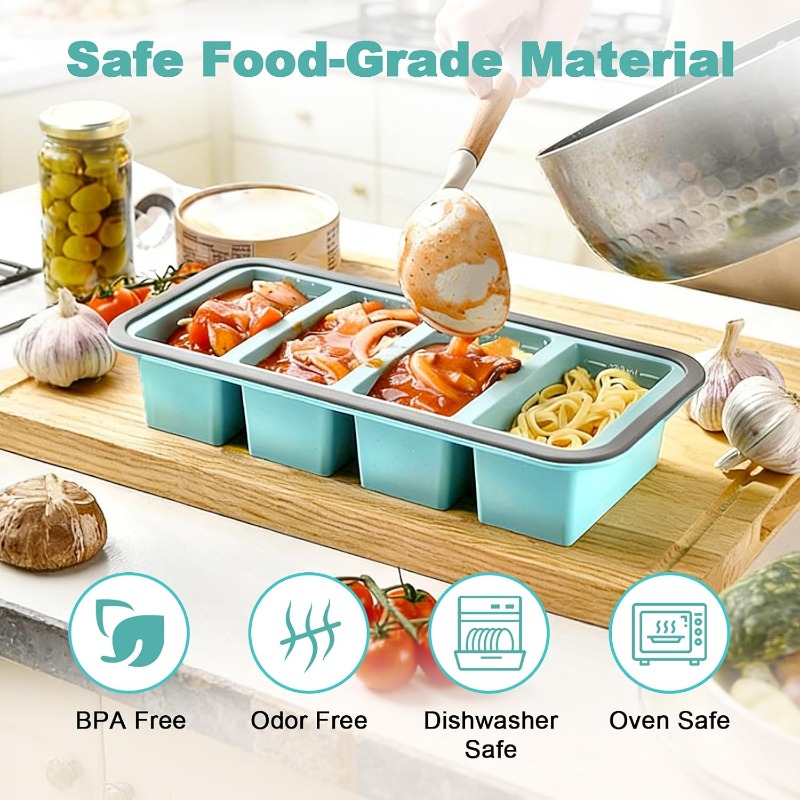 แม่พิมพ์ซิลิโคนสำหรับแช่แข็งพร - Food Storage Meals บทวิจารณ์และราคา