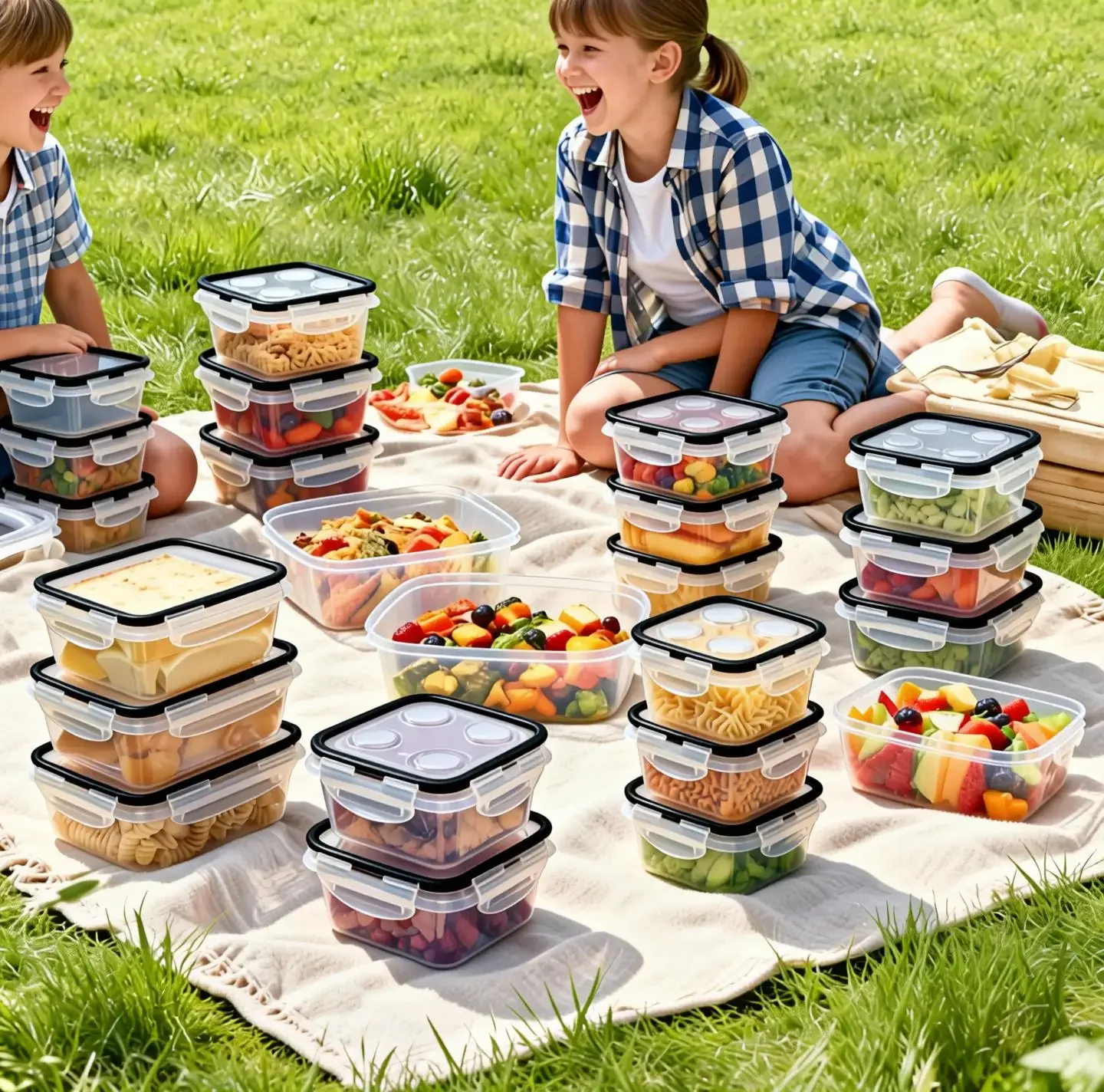ชุดกล่องเก็บอาหารแบบปิดสนิท 12 - Food Storage With Dividers บทวิจารณ์และราคา