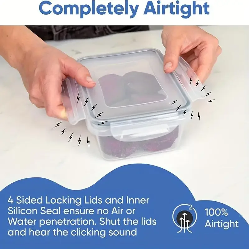 ชุดกล่องเก็บอาหารแบบปิดสนิท 12 - Food Storage With Dividers บทวิจารณ์และราคา