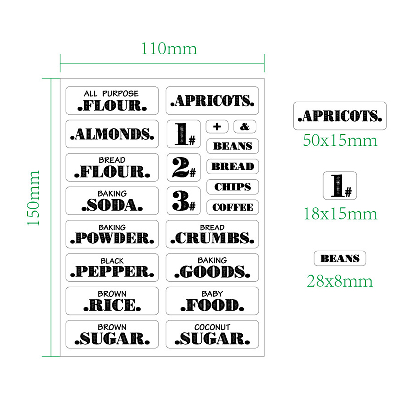132Pcs ครัวอาหารสติกเกอร์กันน้ - Food Storage Labels บทวิจารณ์และราคา